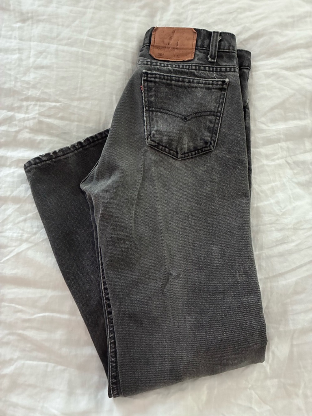 Levi's orange tag vintage Black Denim Straight Jeans